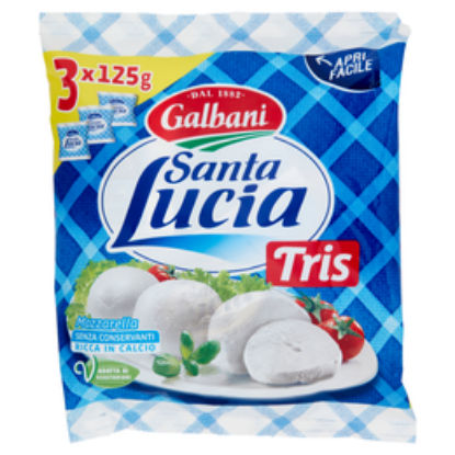 Immagine di Mozz.Tris Santa Lucia 3x125g